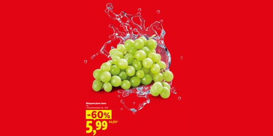 Lidl: -60% na winogrona jasne 24.08.2026