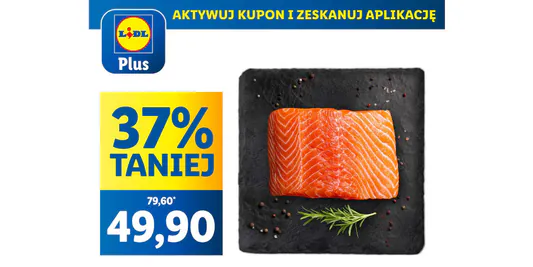Lidl: KUPON -37% na łososia atlantyckiego 16.05.2025