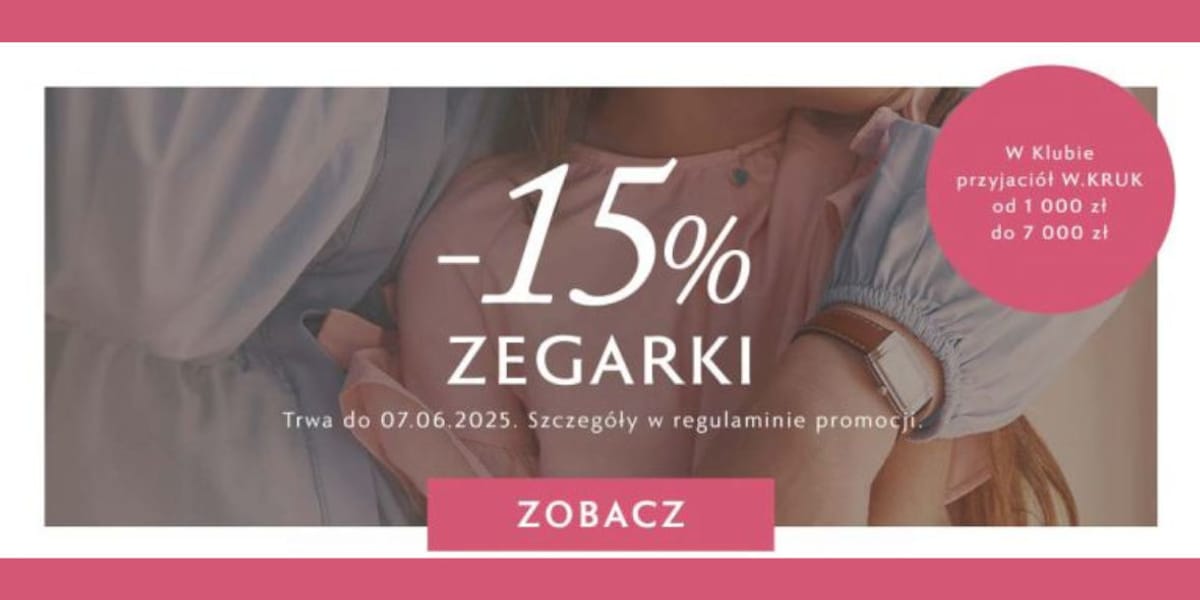 W. KRUK: -15% na biżuterię