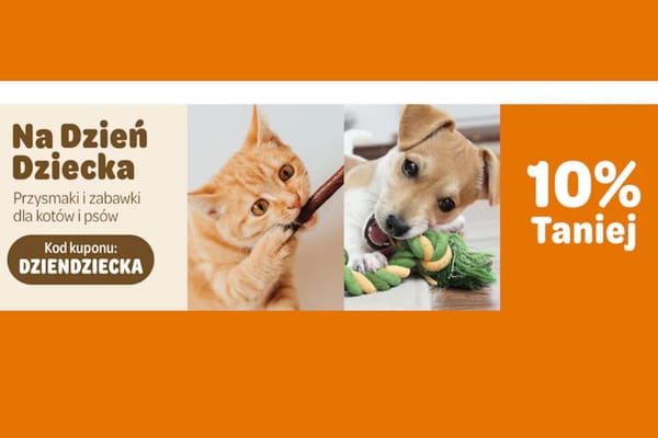 : KOD rabatowy -10% na przysmaki i zabawki dla psów i kotów
