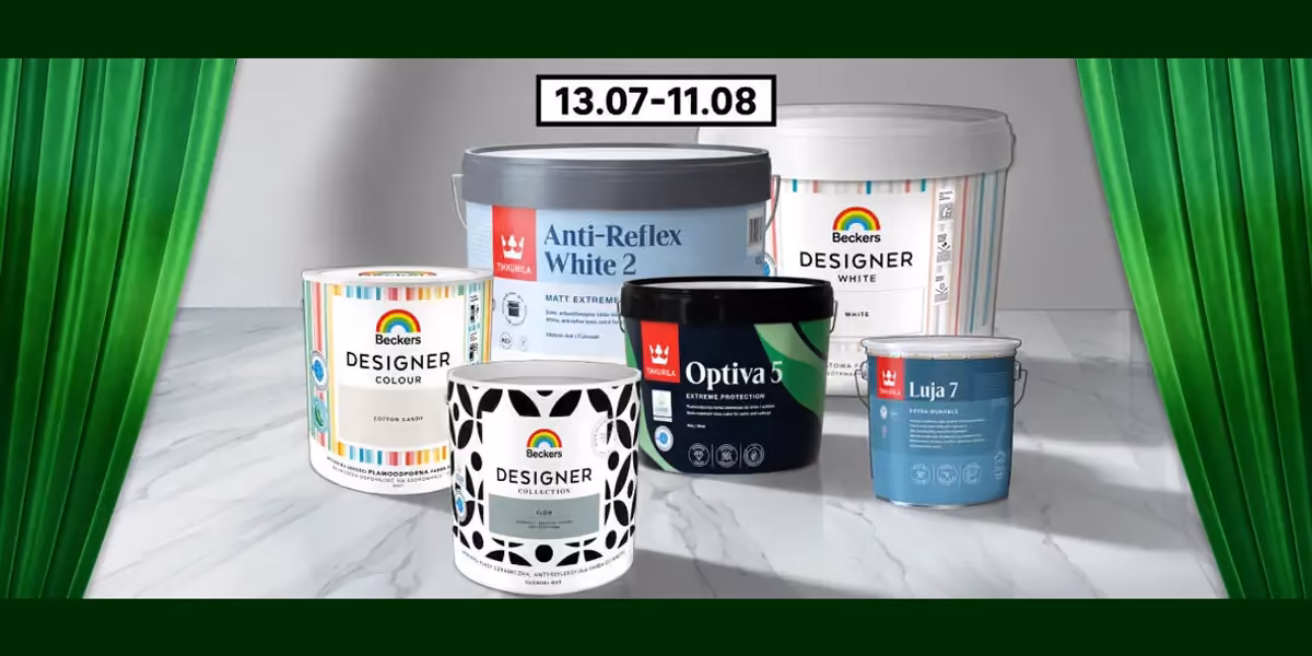 Leroy Merlin: 2 + 1 na farby Beckers i Tikkurila