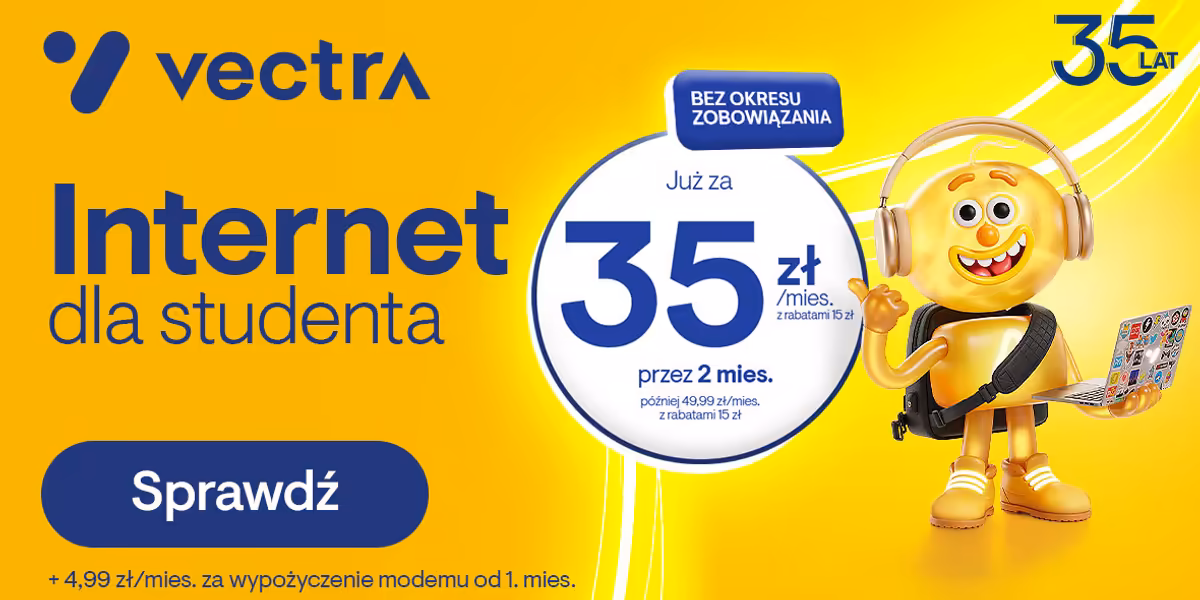 Vectra: Internet dla studenta w Vectra