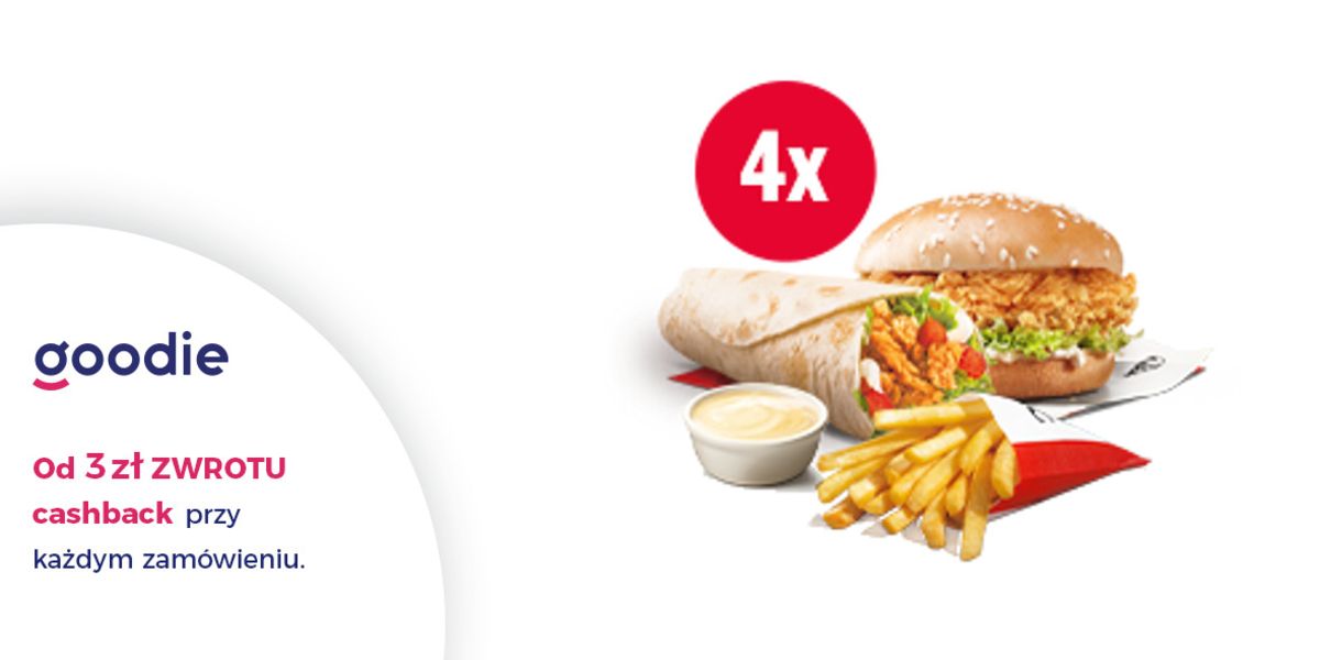 KFC: 89,99 zł 4x Twister + 4x Zinger + 4x Frytki