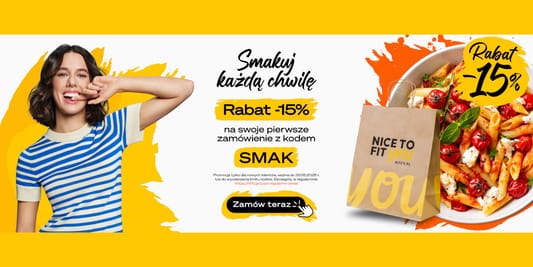 Nice To Fit You: KOD rabatowy -15% na pierwsze zamówienie 22.05.2025