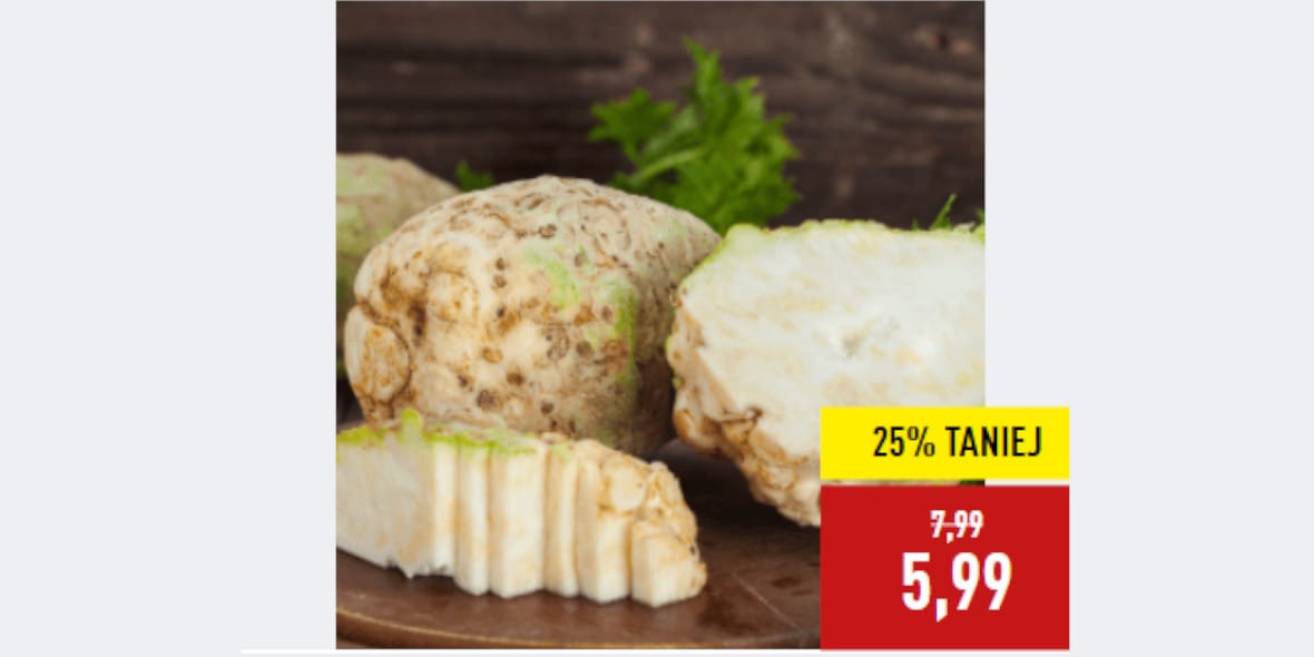 Aldi: -25% na pietruszkę korzeń 19.05.2025