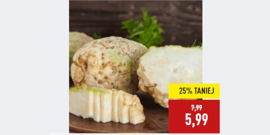 Aldi: -25% na pietruszkę korzeń 19.05.2025