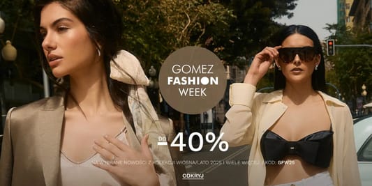 Gomez.pl: KOD rabatowy do -40% na Gomez Fashion Week 27.05.2025