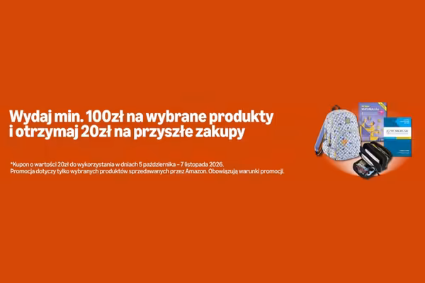 Amazon: -20 zł na kolejne zakupy