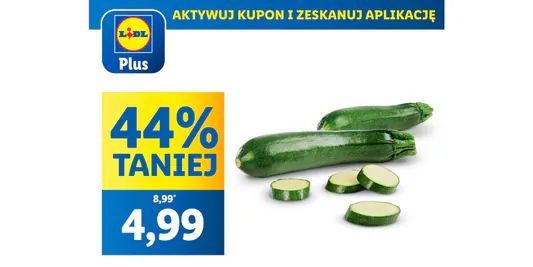 Lidl: KUPON -44% na cukinię 29.05.2025