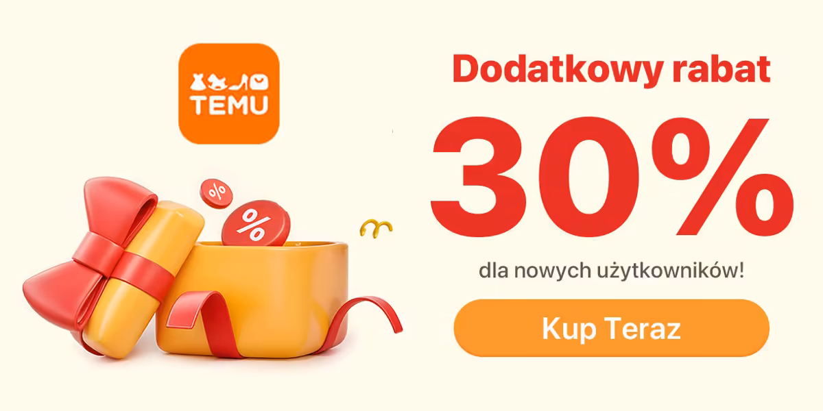 TEMU: KOD rabatowy -30% na zakupy za min. 100 zł