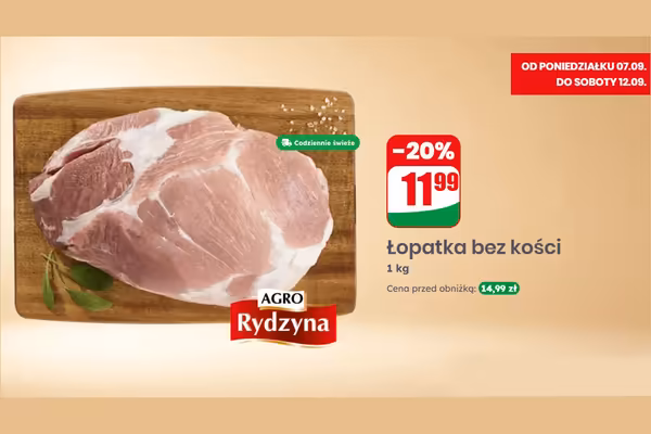 Dino: -20% na łopatkę bez kości