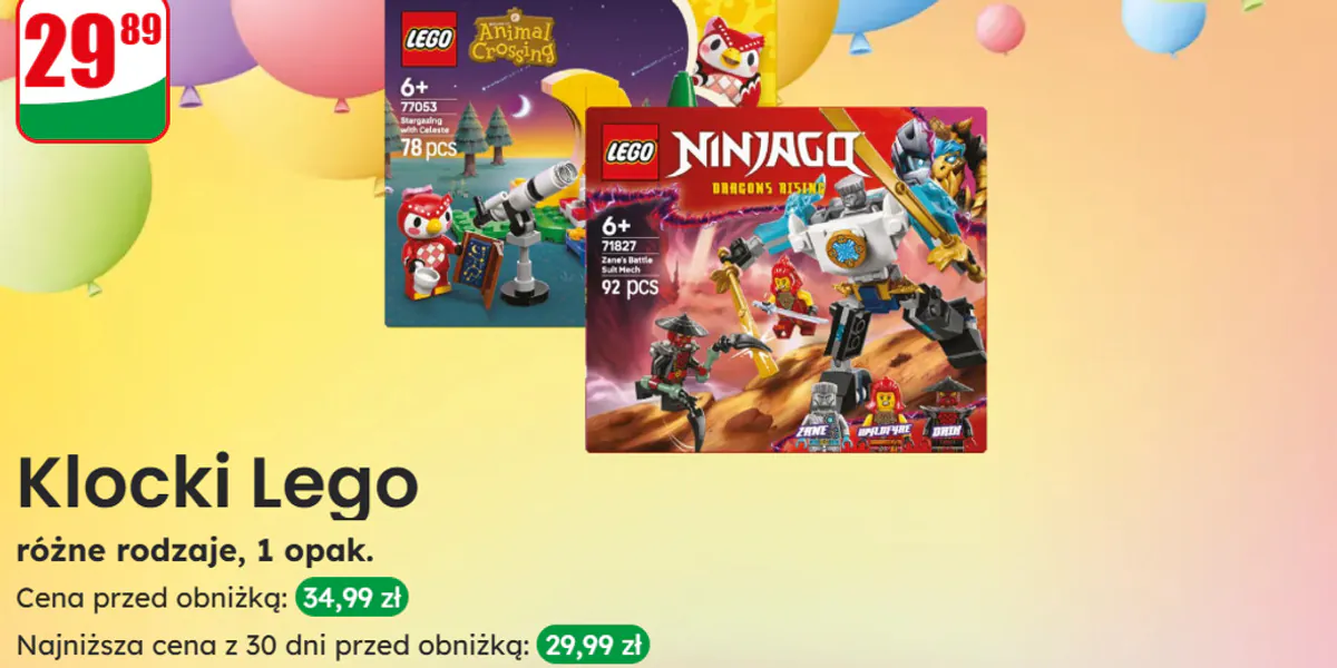 Dino: 29,89 zł za klocki LEGO