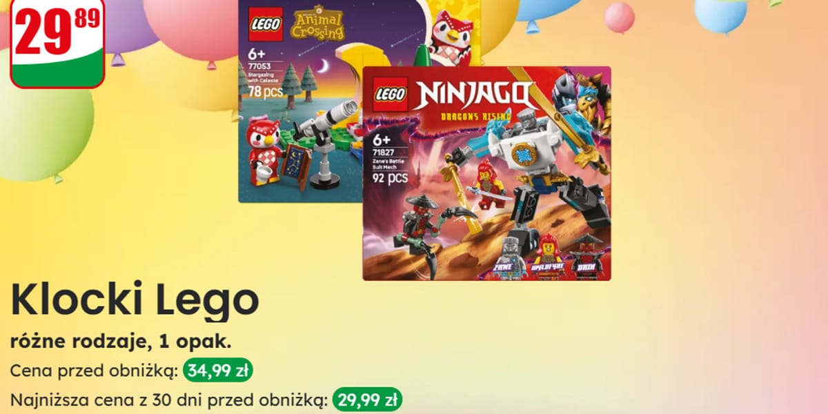 Dino: 29,89 zł za klocki LEGO