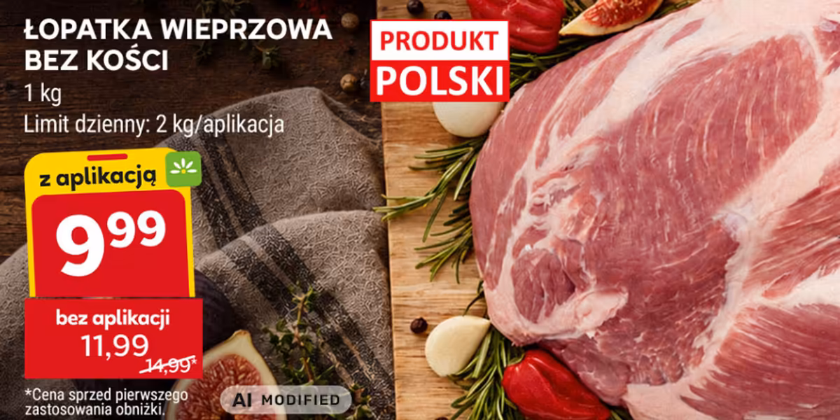 Stokrotka Supermarket: Od 9,99 zł za łopatkę wieprzową, 1 kg