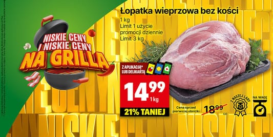 Delikatesy Centrum: -21% na łopatkę wieprzową 05.05.2025