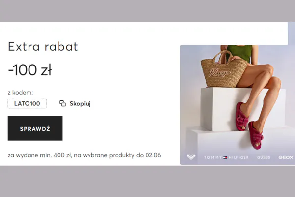 : KOD rabatowy -100 zł na wybrane produkty
