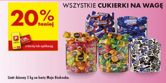 Biedronka: -20% na wszystkie cukierki na wagę 21.05.2025