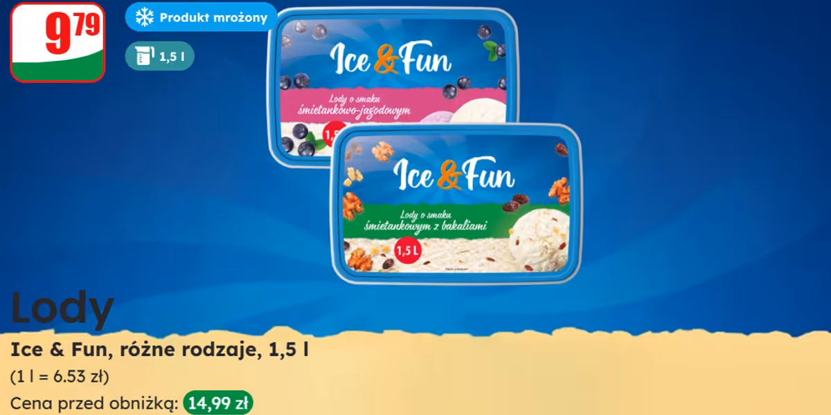 Dino: 9,79 zł za lody Ice & Fun