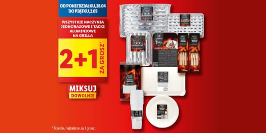 Lidl: 2+1 za GROSZ na akcesoria grillowe 28.04.2025