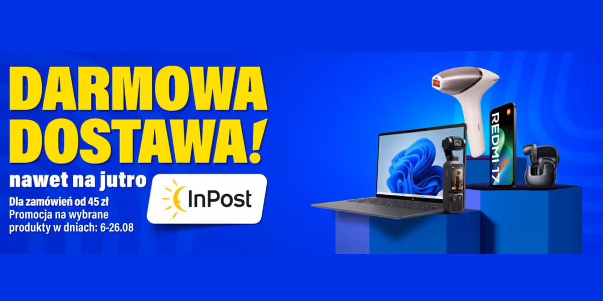 RTV EURO AGD: Darmowa dostawa z InPost
