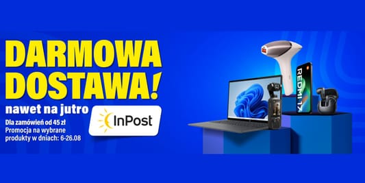RTV EURO AGD:  Darmowa dostawa z InPost 12.08.2026