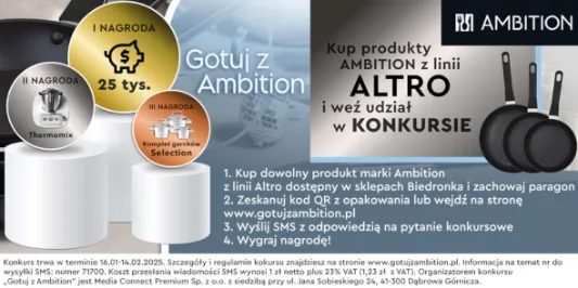 Biedronka: Konkurs "Gotuj z Ambition" 16.01.2025