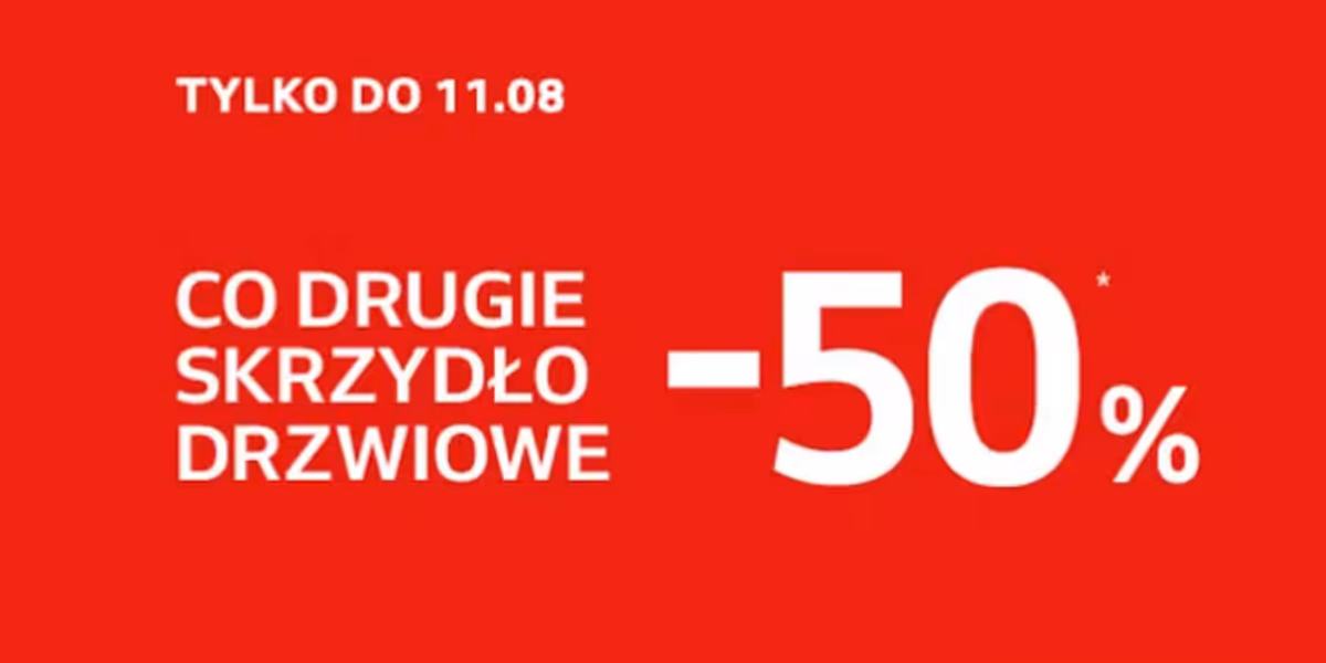 Komfort: -50% na co drugie skrzydło drzwiowe
