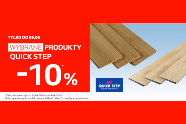 : -10% na wybrane produkty Quick Step