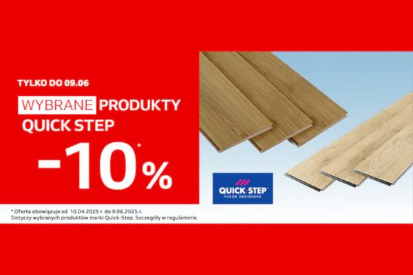 : -10% na wybrane produkty Quick Step