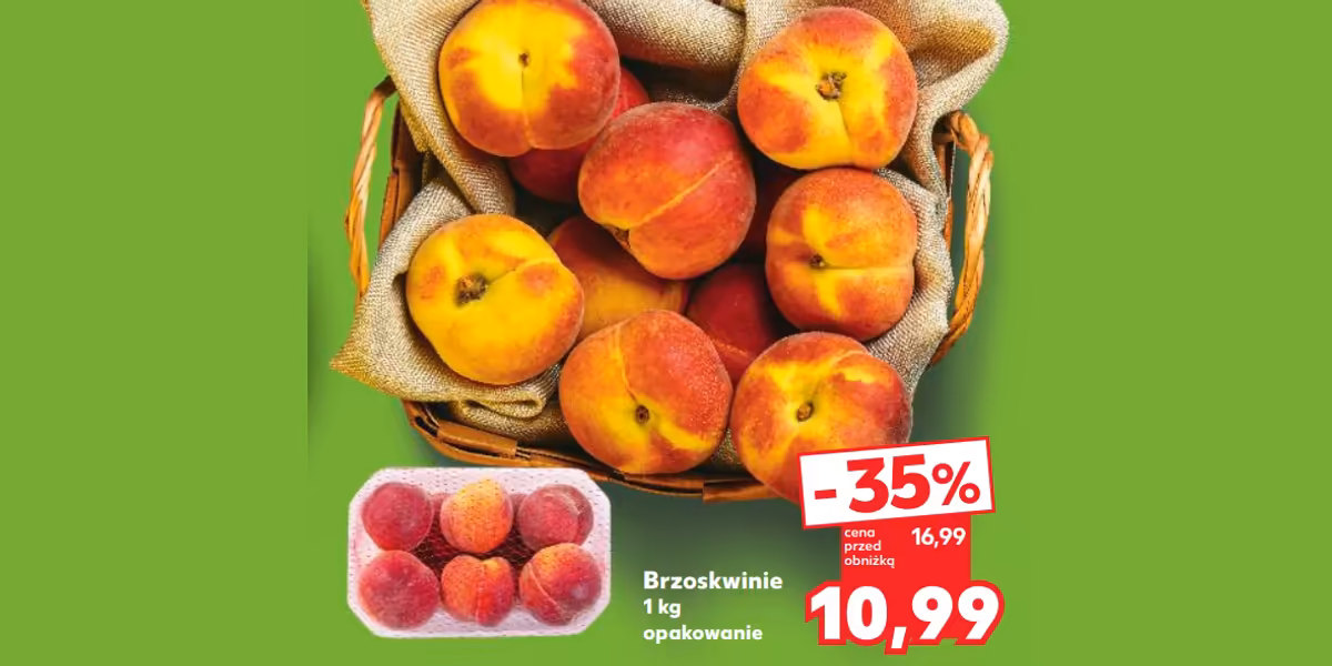 Kaufland: -35% na brzoskwinie
