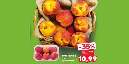 Kaufland: -35% na brzoskwinie 12.06.2025