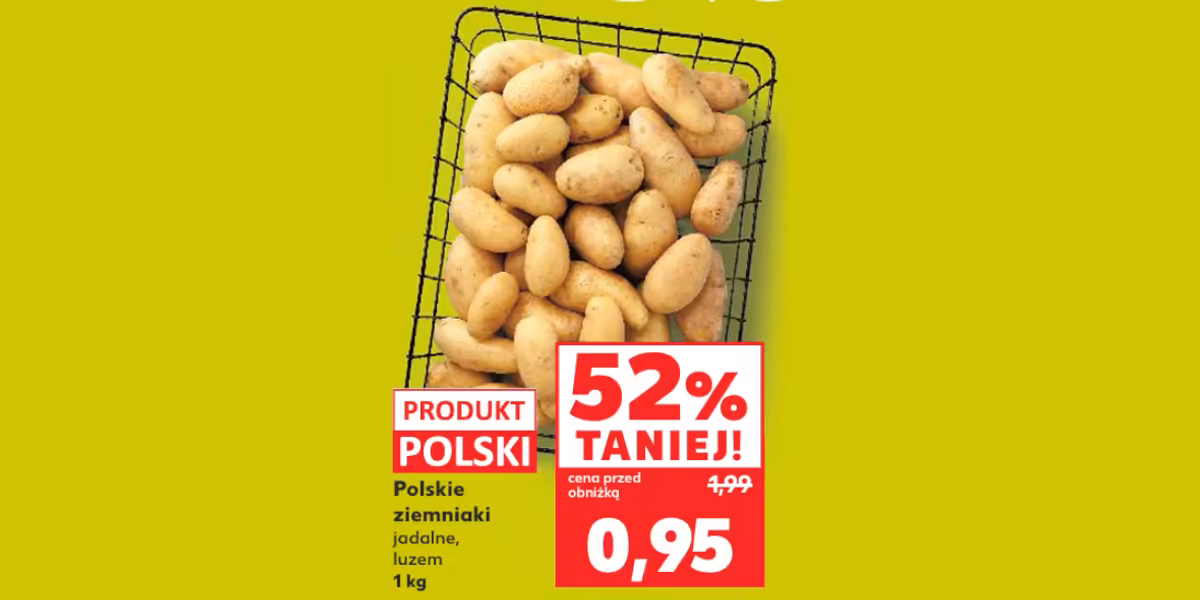 Kaufland: -52% na polskie ziemniaki jadalne
