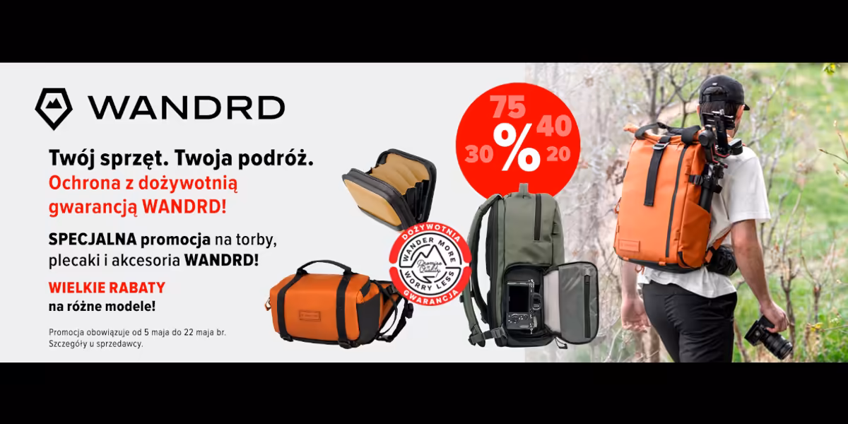 FotoForma: Do -75% na produkty Wandrd