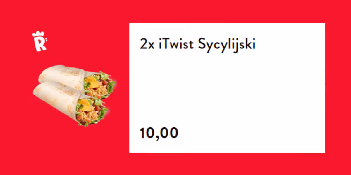 KFC: 10 zł za 2x iTwist Sycylijski