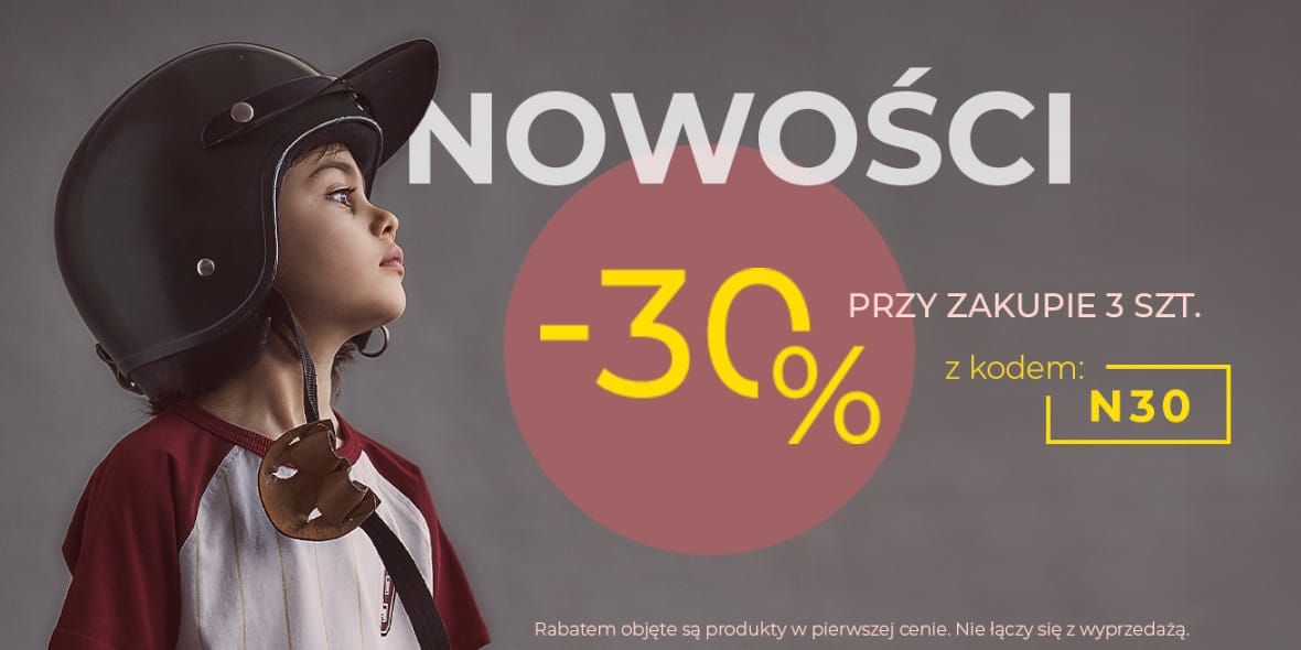 5.10.15.: KOD rabatowy -30% na nowości