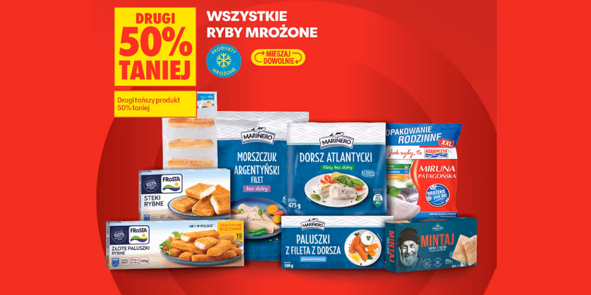 Biedronka: -50% na wszystkie ryby mrożone