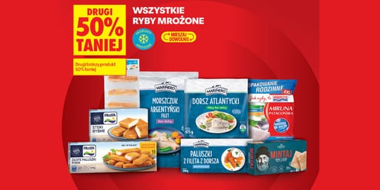 Biedronka: -50% na wszystkie ryby mrożone 19.10.2026