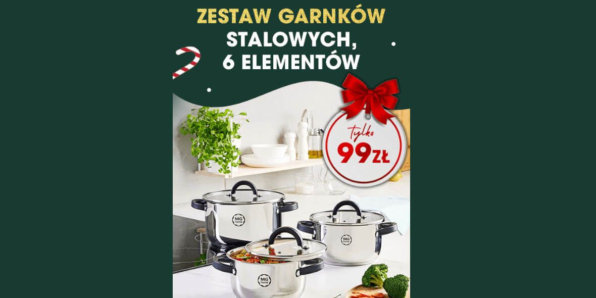 Biedronka Home: 99 zł za zestaw garnków stalowych - 6 elementów