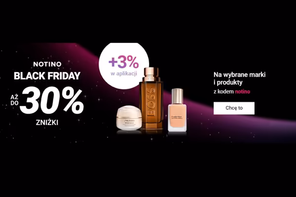 Notino: KOD rabatowy Do -33% na Black Friday
