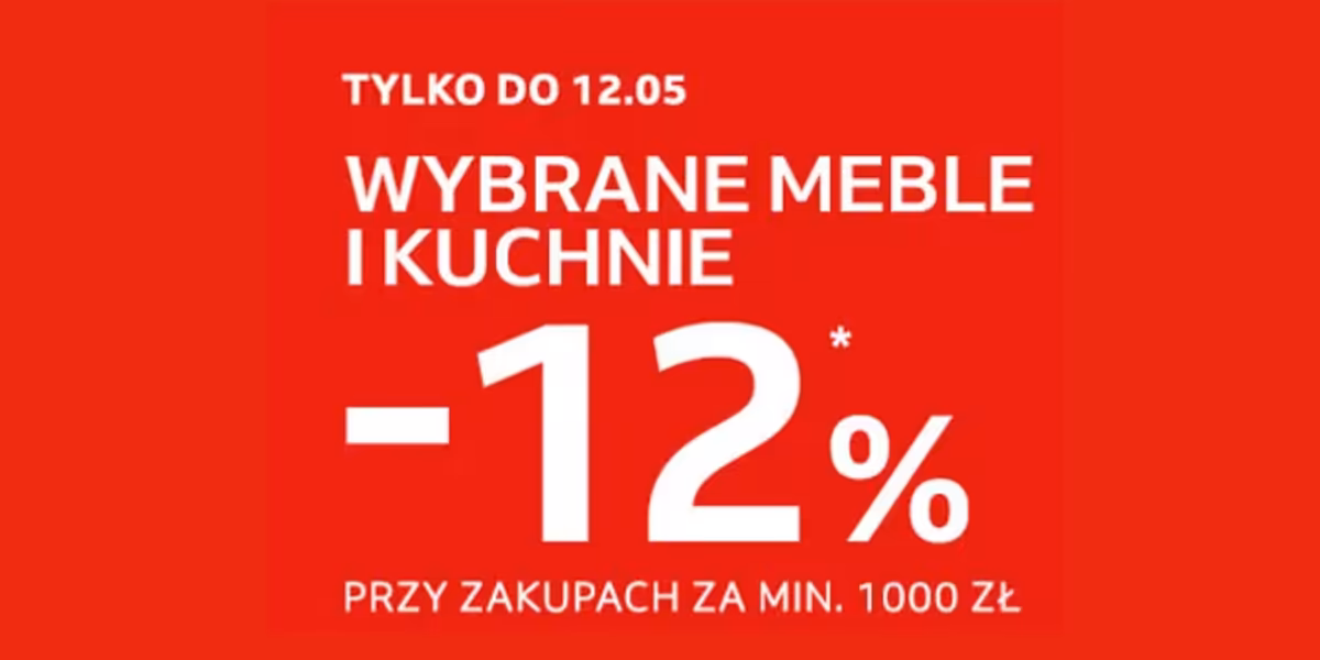 Komfort: -12% na wybrane meble i kuchnie