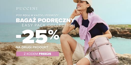 Puccini: KOD rabatowy -25% na drugi produkt z kolekcji Easy Pack 11.06.2025