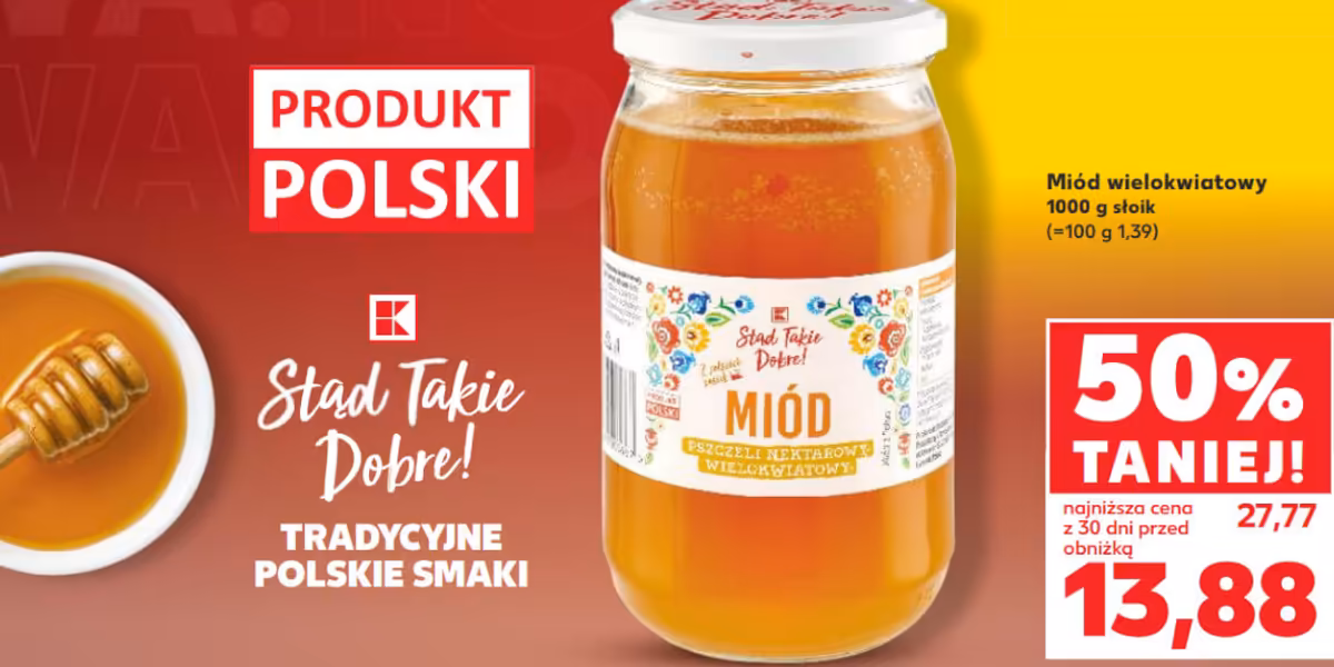Kaufland: -50% na miód wielokwiatowy