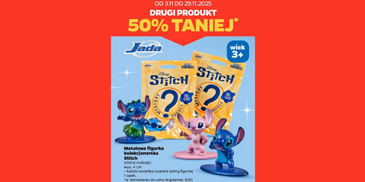 Netto: -50% na metalowe figurki kolekcjonerskie Stitch