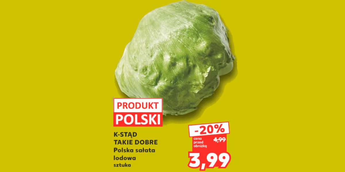 Kaufland: -20% na polską sałatę lodową