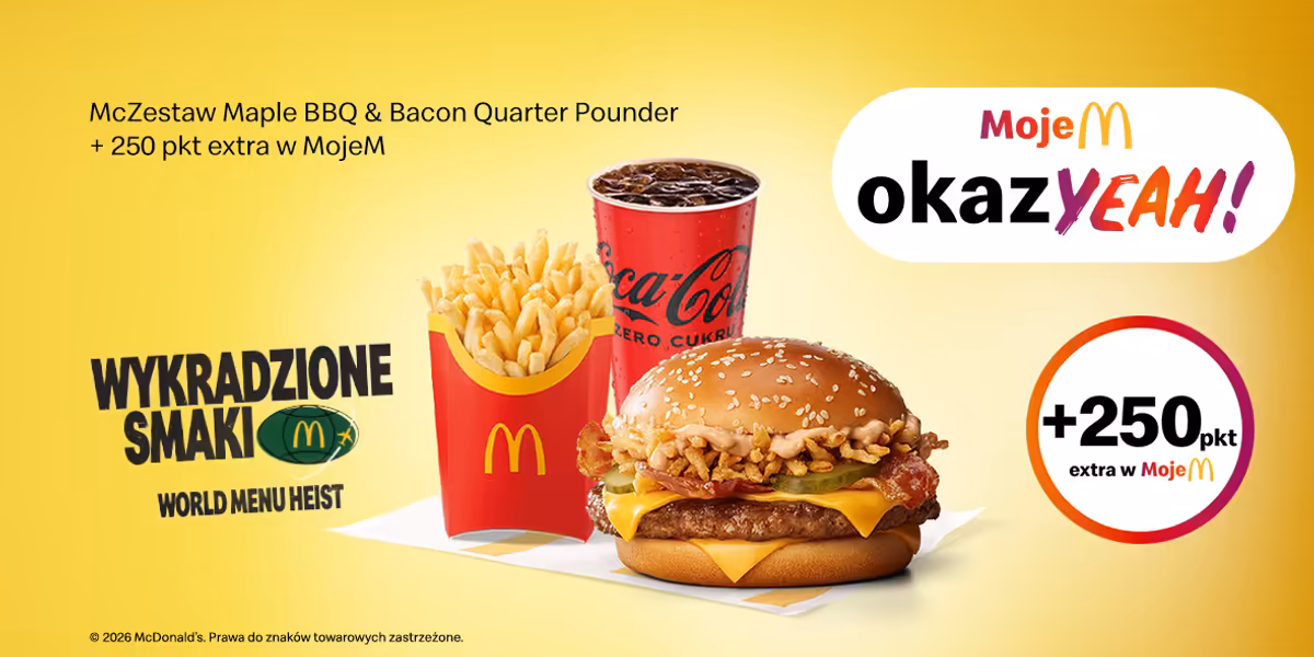 McDonald's: McZestaw Maple BBQ&Bacon Quater Pounder + punkty