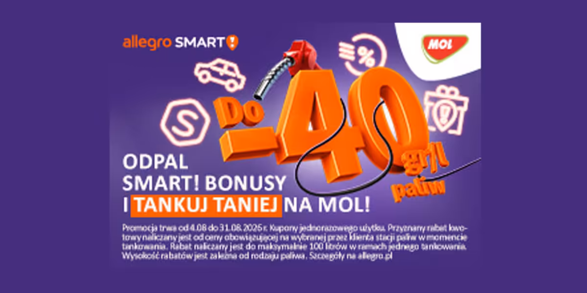 MOL: Do -40 gr/l z Allegro Smart!