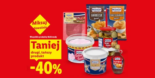 Lidl: -40% na wszystkie produkty McEnnedy 24.08.2026
