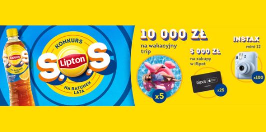 Loterie i Konkursy: Konkurs Lipton SOS NA RATUNEK LATA 22.06.2024
