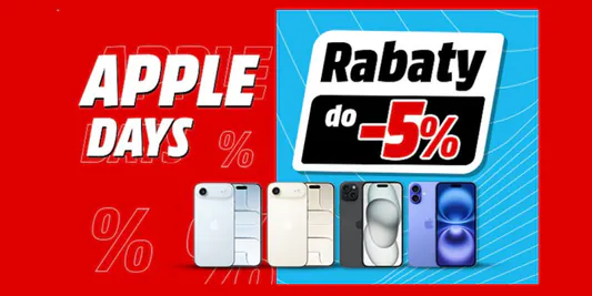Media Markt: Do -5% na produkty Apple 20.01.2026