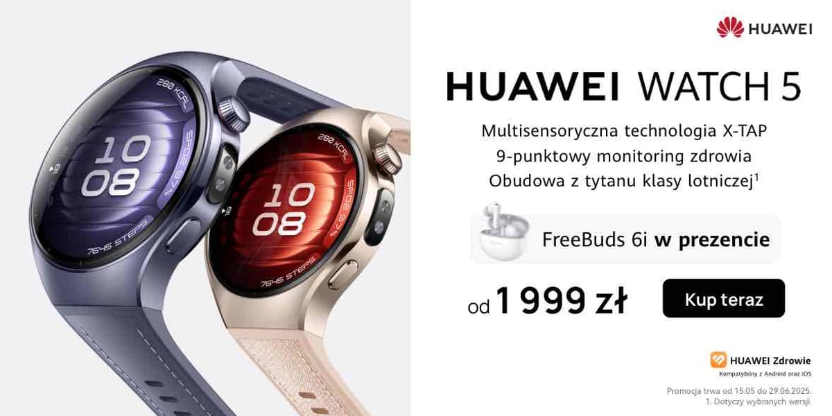 Huawei: PROMOCJA Huawei Watch 5